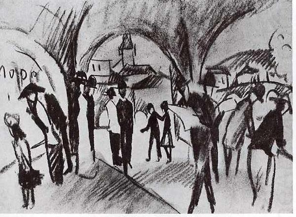 August Macke Arcade in Thun china oil painting image